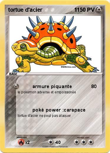 Pokemon tortue d'acier                     1