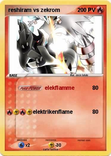 Pokemon reshiram vs zekrom