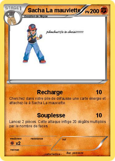 Pokemon Sacha La mauviette