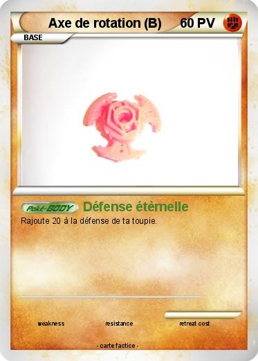 Pokemon Axe de rotation (B)