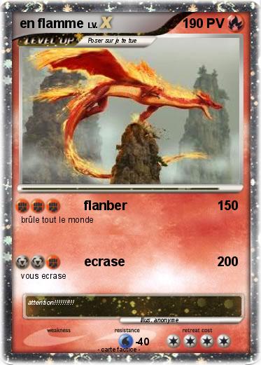 Pokemon en flamme