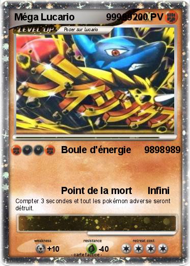 Pokemon Méga Lucario            99999