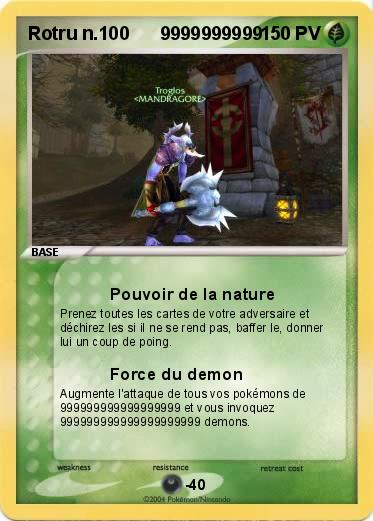 Pokemon Rotru n.100      9999999999