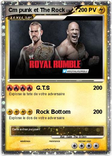 Pokemon Cm punk et The Rock