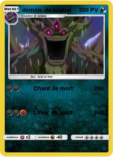 Pokemon démon  de lelabai