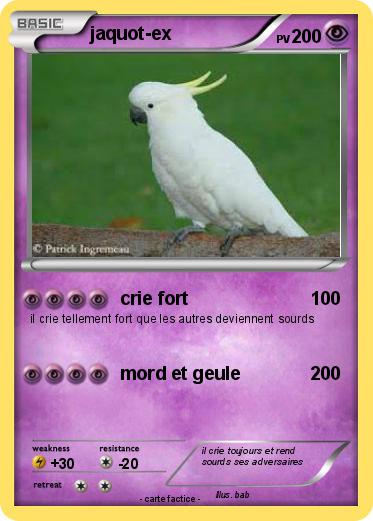 Pokemon jaquot-ex