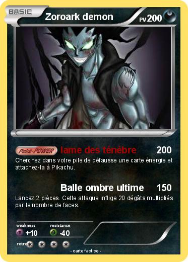 Pokemon Zoroark demon