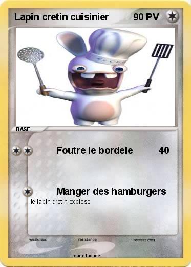 Pokemon Lapin cretin cuisinier