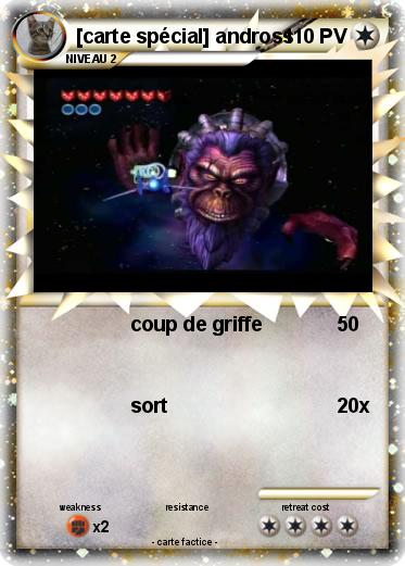 Pokemon [carte spécial] andross