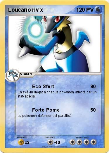Pokemon Loucario nv x