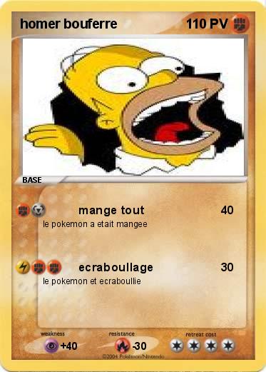 Pokemon homer bouferre
