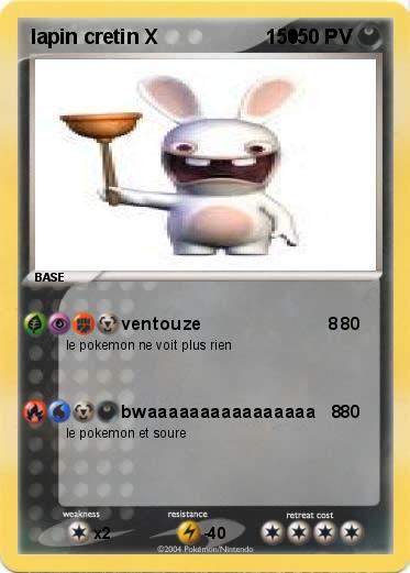 Pokemon lapin cretin X                   150