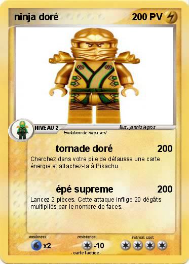 Pokemon ninja doré