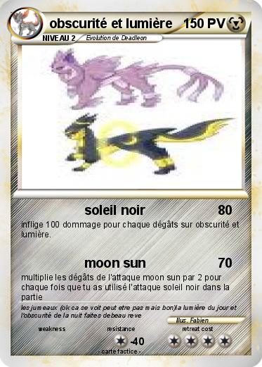 Pokemon obscurité et lumière