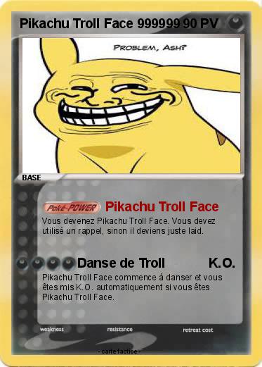 Pokemon Pikachu Troll Face 999999