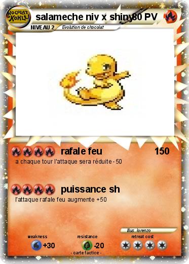 Pokemon salameche niv x shiny