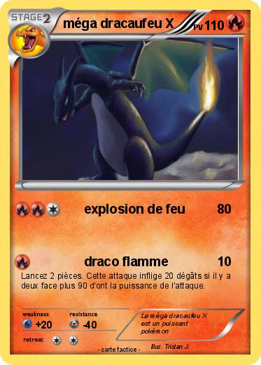 Pokemon méga dracaufeu X