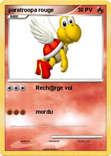 Pokemon paratroopa rouge