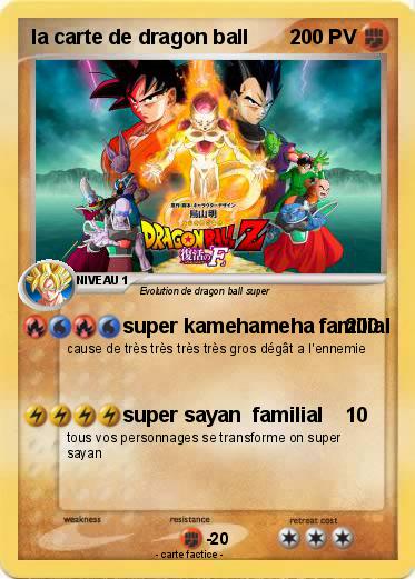 Pokemon la carte de dragon ball