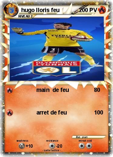 Pokemon hugo lloris feu