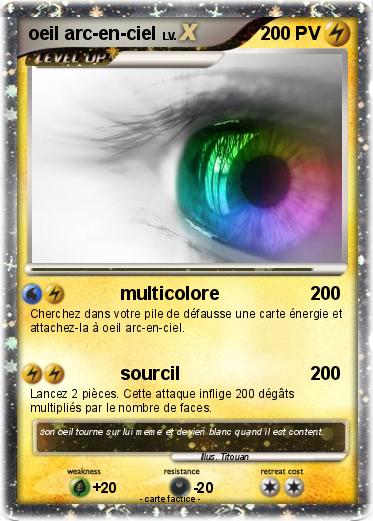 Pokemon oeil arc-en-ciel