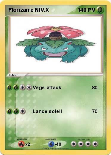 Pokemon Florizarre NIV.X