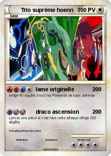 Pokemon Trio suprême hoenn