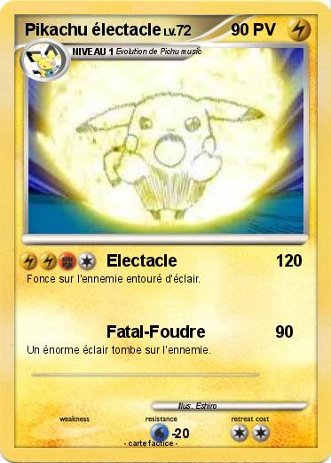 Pokemon Pikachu électacle