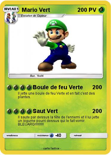 Pokemon Mario Vert