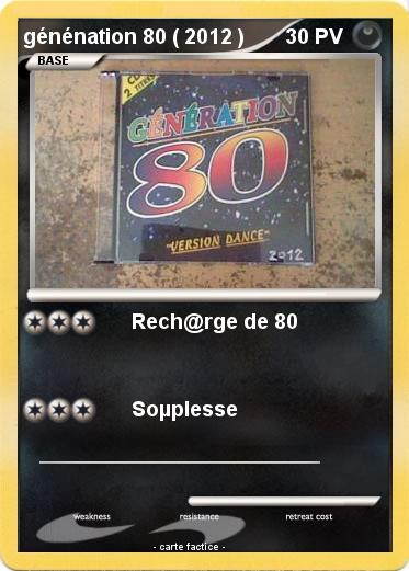 Pokemon génénation 80 ( 2012 )