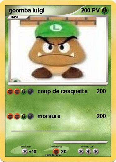Pokemon goomba luigi