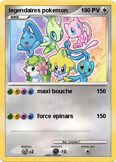 Pokemon legendaires pokemon