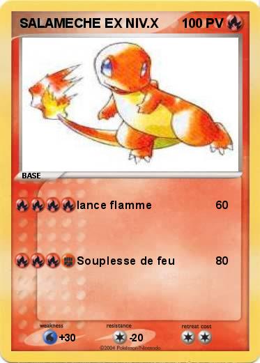 Pokemon SALAMECHE EX NIV.X