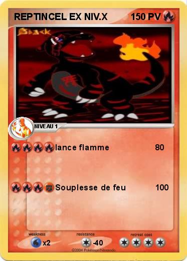 Pokemon REPTINCEL EX NIV.X