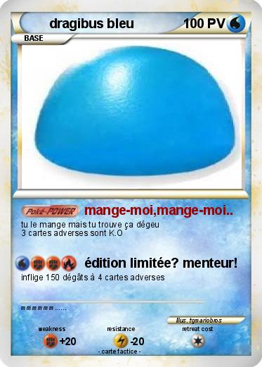 Pokemon dragibus bleu