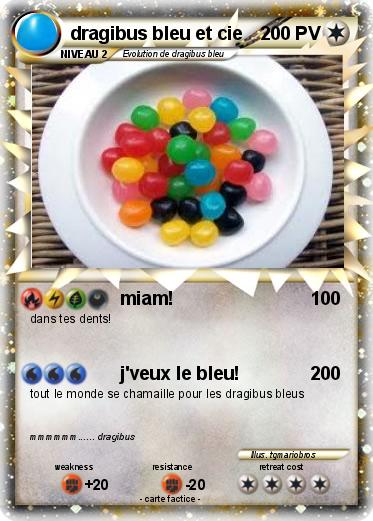 Pokemon dragibus bleu et cie
