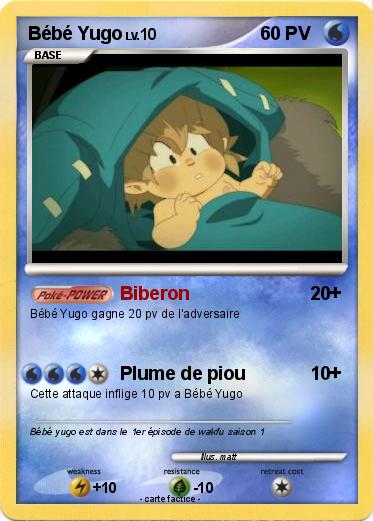 Pokemon Bébé Yugo