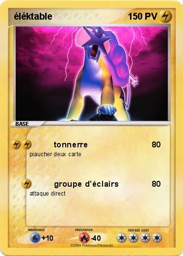 Pokemon éléktable