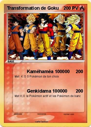 Pokemon Transformation de Goku