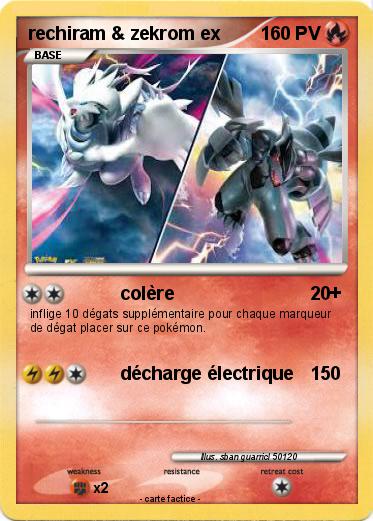 Pokemon rechiram & zekrom ex
