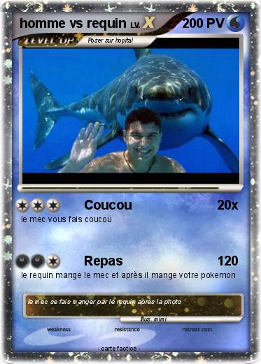 Pokemon homme vs requin
