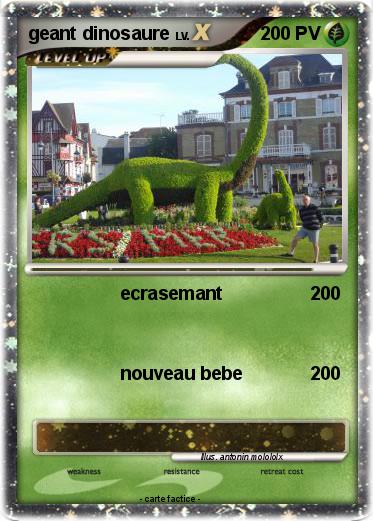Pokemon geant dinosaure