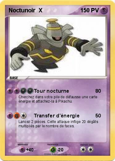 Pokemon Noctunoir  X  