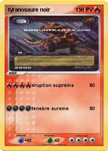 Pokemon tyranosaure noir