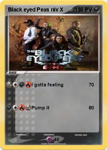 Pokemon Black eyed Peas niv X