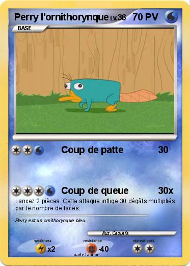 Pokemon Perry l'ornithorynque