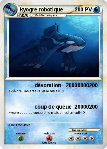 Pokemon kyogre robotique