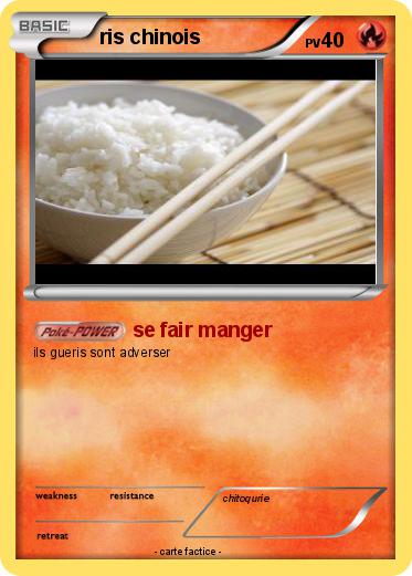 Pokemon ris chinois
