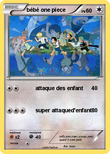 Pokemon bébé one piece