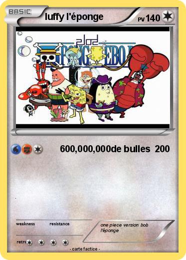 Pokemon luffy l'éponge